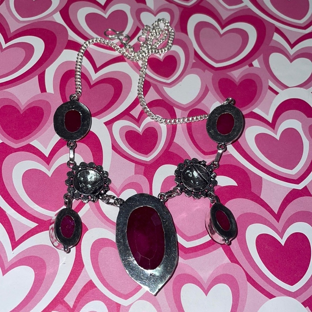 Silver Ruby Necklace - image 7